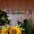 thumbnail image 3 of Panneau « Tiki Bar » de 39 Po Sculpté à la Main avec Palmiers, 3 of 7