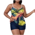 thumbnail image 2 of NSLGXD Plus Size Tankini Swimsuits for Women with Built in Bra Loose Fit Floral Printed Modest Two Piece Bathing Suits Quick Dry Tummy Control Swimwear Sets Blue Bathing Suits,Size XL-5XL, 2 of 6