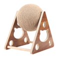 thumbnail image 4 of Natural Sisal Cat Scratching Ball, Cat Scratcher Toy, Wear Resistant Interactive Triangular, 4 of 6