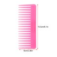thumbnail image 2 of Styling Hair Comb Light Weight Portable Small Useful Barbershop Tools Multi-functional Wide Tooth Candy Color Modelling Supply Pink, 2 of 6