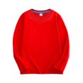 thumbnail image 4 of Tranfacy Kids Long Sleeve T Shirts Solid Color Round Neck Pullover Activewear Base Layer Comfortable Fitting Everyday Wear, 4 of 4