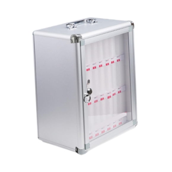 funtasica Armoire de Rangement pour Téléphone Casier pour Téléphone avec 2 Clés Verrouillable pour Salle de Classe Bureau Mural Carte de Poche Boîte à Verrou Garde-Téléphone Intelligent 24 Fentes