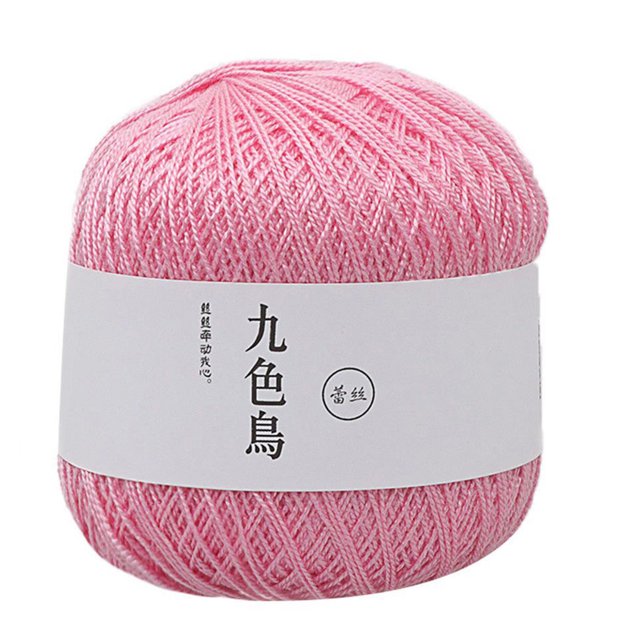 Agiferg Fil de Dentelle Bricolage Tissé Coton Fil de Coton Fin Fil de Crochet 8e