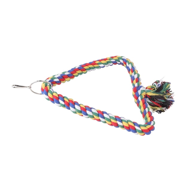 Jouet Balançoire pour Oiseaux, Perchoir Multifonctionnel Coloré pour Perruches 23cm