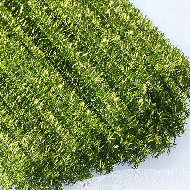 Colorful Glitters Fuzzy Wires Twisted Sticks Perfect For Diy Craft Art Flower Material A2r4
