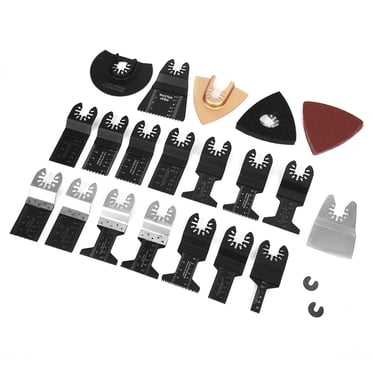 Outil Multilingue Oscillant, Accessoires de Scie 26 Pcs Lames de Scie Oscillantes, Lames d'Outil Oscillant Lames d'Outil Multilingue Oscillantes pour Métal Plastiques Bois