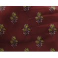 thumbnail image 4 of oneOone Georgette Viscose Fabric Leaves & Floral Block Print Fabric By The Yard 42 Inch Wide, 4 of 5