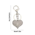 thumbnail image 3 of Suncoda Heart Keychain, Love Keychain Valentine's Day Keychain Backpack Pendant Shoulder Bag Pendant Holiday Gift Suitable for Daily Decoration, 3 of 6