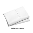 thumbnail image 3 of yulier 2Pcs Microfiber Queen Pillow Cases, Solid Color Super Soft Skin-friendly Cozy Pillowcases with Envelope Closure, Wrinkle, Fade and Stain Resistant Pillow Covers, 20x36, White, 3 of 5
