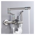 thumbnail image 1 of Brass Pot Filler Folding Faucet With Side Sprayer, Kitchen Sink Faucet With Swing Arm And Double Function Joint ,Easy to Install, 1 of 6