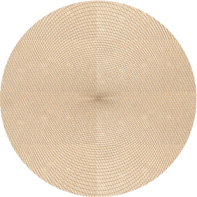 Ahgly Company Machine Washable Indoor Round Transitional Brown Sand Brown Area Rugs, 5' Round