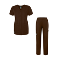 thumbnail image 1 of Adar Universal Women's Scrub Set ? Snap Front Scrub Top and Multi Pocket Scrub Pants, 1 of 7