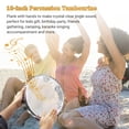 thumbnail image 2 of Tambourin à Main de 10 Pouces avec Double Rangée de Jingles, Instrument de Percussion, 2 of 7