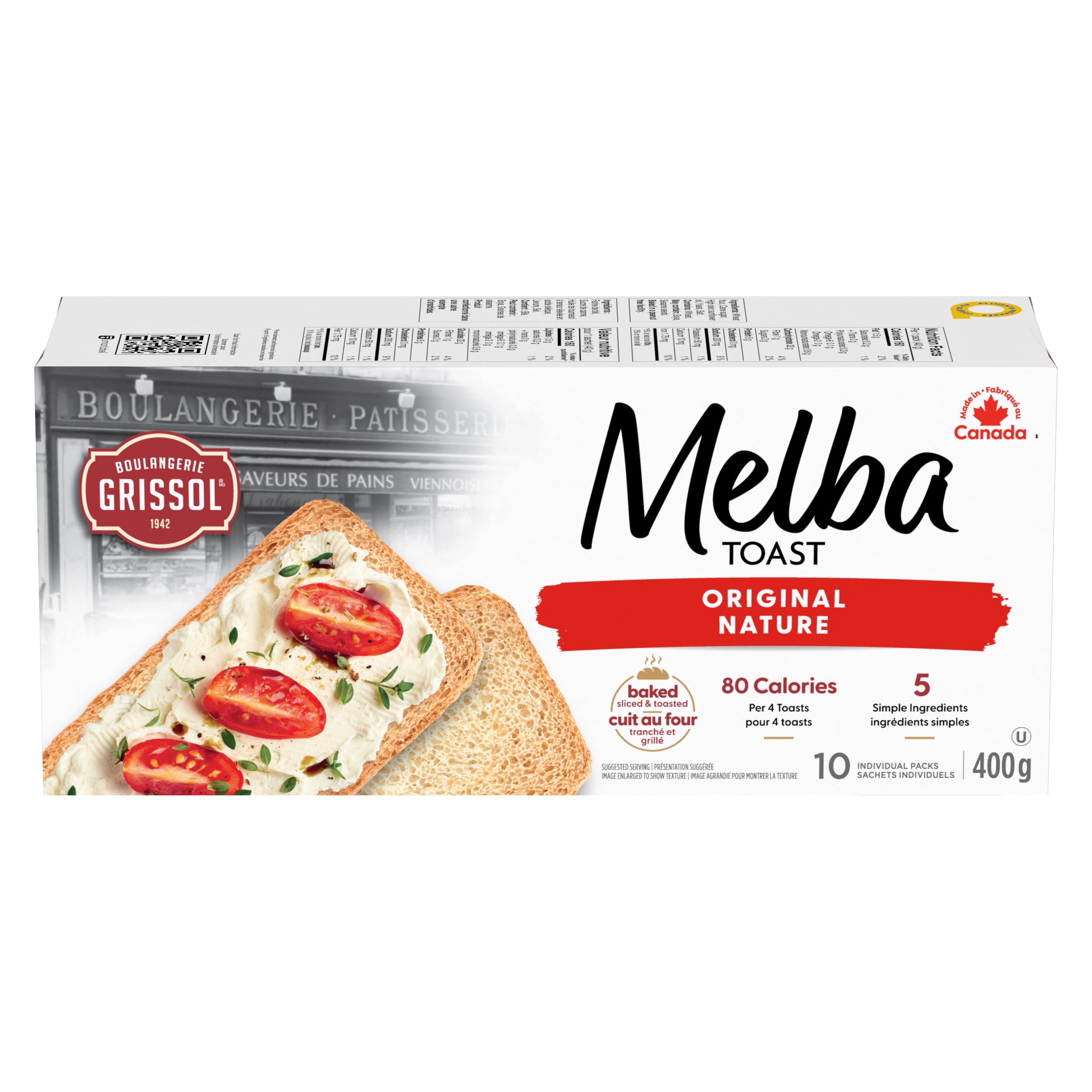 Boulangerie Grissol Melba Toast Plain, Dare