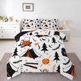 thumbnail image 1 of Erosebridal Happy Camping Theme Bedding Full Comforter Set, Tent Pine Tree Duvet Insert, Reversible 3-Piece, 1 of 7