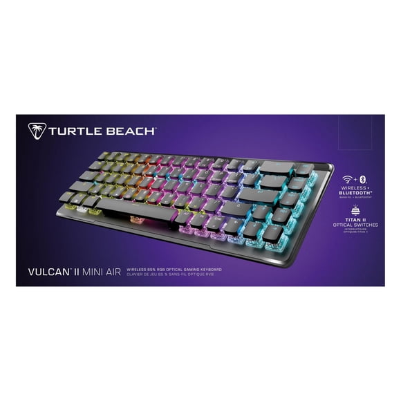 Turtle Beach® Vulcan II Mini Air - Clavier gaming optique et mécanique sans fil 65 %