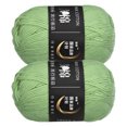 thumbnail image 1 of Unique Bargains Fil Acrylique Vert, Lot de 2 Écheveaux de 50 g, 1 of 7