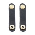 thumbnail image 4 of TISHITA 2 pcs shoulder bag strap with button handmade strap clutch bag handle strap anti Black, 4 of 7