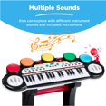 thumbnail image 4 of Best Choice Products Clavier Jouet d'Apprentissage du Piano Électronique pour Enfants à 37 Touches avec Multiples Sons, Lumières, Microphone, Tabouret - Noir, 4 of 7