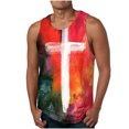 thumbnail image 1 of Qertyioot Nouvelle Mode Décontractée Débardeur d'Été pour Homme à Imprimé Floral Sport à Col Rond T-Shirts Basiques, 1 of 4