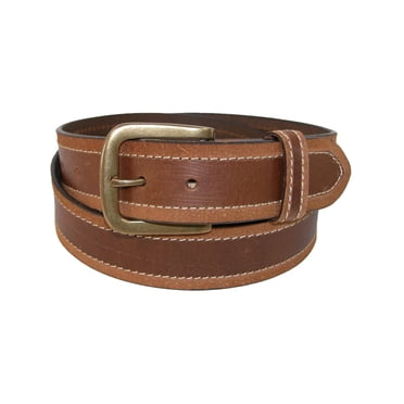 Paul & Taylor    Two Tone Bridle Belt with Removable Buckle (Men's Big & Tall)