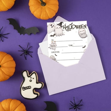 Harpily Event Party Decor Halloween Invitation Cards Halloween Party Invitations With For Kids Adults 10pcs Invitation Cards For Halloween Scary Themed Parties