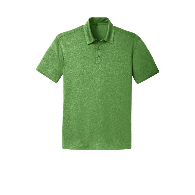 Gravity Threads Mens Trace Heather Polo Shirt - Vine Green Heather - Medium