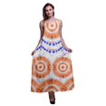 thumbnail image 1 of Bimba Robe Longue Décontractée pour Femmes en Rayonne Teinture sur Nœuds à Bretelles Spaghetti, Maxi Robe d'Été - Très Petit, 1 of 5