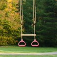 thumbnail image 1 of DYNWAVECA Barre de Trapèze Stable Robuste Balançoire Portable pour Usage Intérieur Extérieur Gym à Domicile Rose, 1 of 10