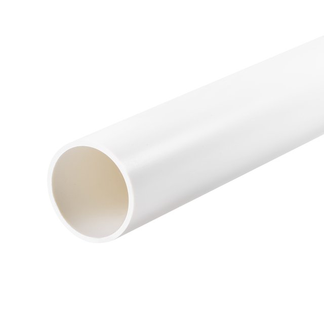 Uxcell Tuyau Rond Rigide Blanc à Fort Impact pour Tuyau d'Eau 1,42 x 1,57 Pouces