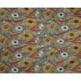 thumbnail image 4 of oneOone Polyester Lycra Fabric Leaves & Floral Block Print Fabric By Yard 56 Inch Wide, 4 of 5