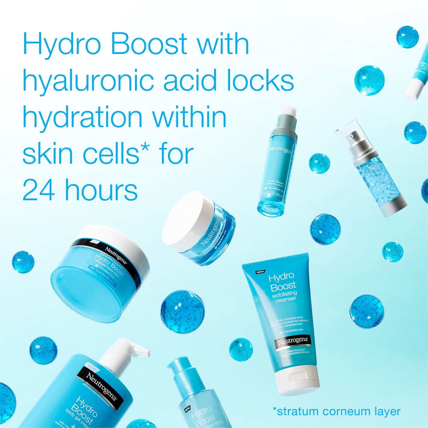 Neutrogena Hydro Boost Exfoliating Face Scrub - Hyaluronic Acid and AHA - Gel Cream Face Cleanser - Non-Comedogenic