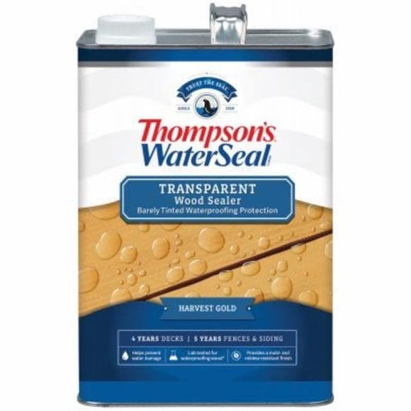 Thompsons Waterseal 185943 1 gal Teinture Imperméable Transparente, Or Récolte