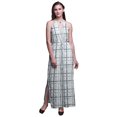 thumbnail image 1 of Bimba Robe Longue de Soirée à Col Rond Imprimée pour Femmes avec Fentes Latérales - Très Petit, 1 of 6