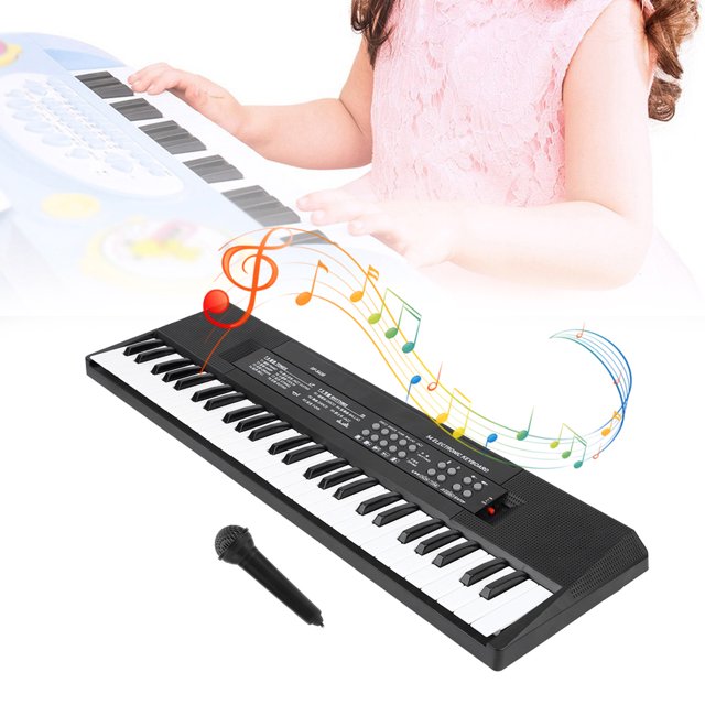 Mini Electronic Piano, Mini Electronic Organ Microphone And Recording Function 54-Key Piano Keyboard Keyboard Instrument