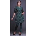 thumbnail image 2 of Bimba Kurtis Indiennes Courtes pour Femmes Tunique Imprimée Chemise à Manches Roulées, 2 of 6