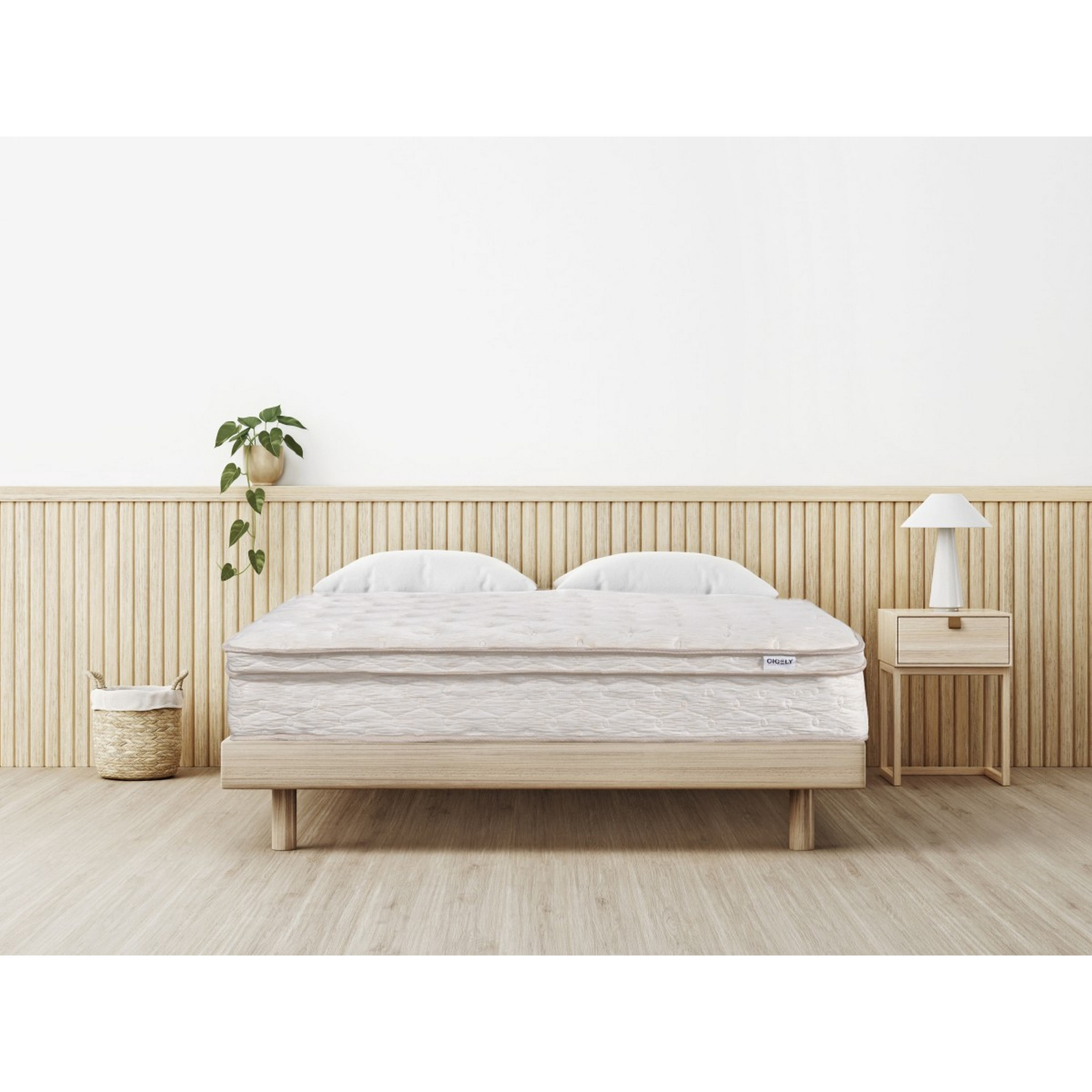 Brassex Queen Mattress 10.5" Euro Top Mattress for Adults with Pocket Coil Support