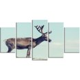 thumbnail image 1 of Design Art Large Reindeer in Norway Canvas Print, 1 of 3