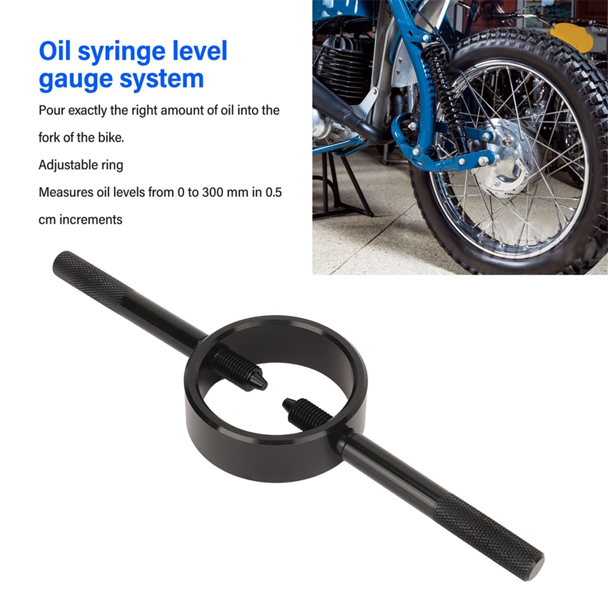 Outil de Compresseur de Fourche et Kit d'Outils de Niveau d'Huile de Fourche avant
