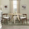 thumbnail image 4 of Modway Stalwart 18" Wood Dining Side Chair, Dark Walnut/White, Set of 2, 4 of 5