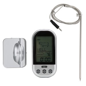 Thermomètre de barbecue sans fil, thermomètre numérique LCD pour aliments avec sonde pour la cuisson des accessoires de cuisine de viande