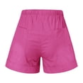 thumbnail image 4 of Cameland Womens Shorts Comfy Drawstring Elastic Waist Shorts Summer Casual Loose Solid Mid Rise Sports Short Pants with Pockets on, 4 of 4