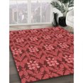 thumbnail image 3 of Ahgly Company Tapis d'Intérieur Lavables en Machine, Ronds, Orange Transitionnel, 4' Ronds, 3 of 7