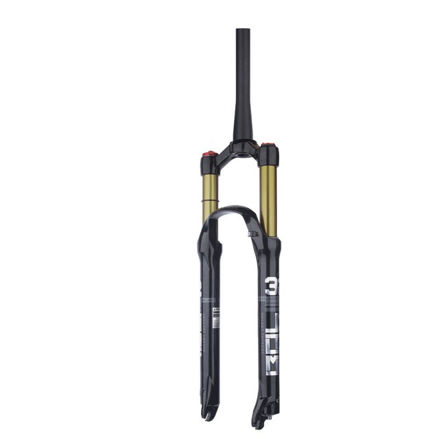 BOLANY Air Suspension Front Fork for Mountain Bikes - Adjustable Damping and Rebound, Magnesium Alloy, 27.5" Tapered Tube Design, Enhanced Control and Comfort for All Riders
