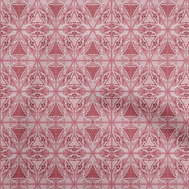 oneOone Polyester Spandex Pink Fabric African Craft Projects Decor Fabric Printed By The Yard 56 Inch Wide