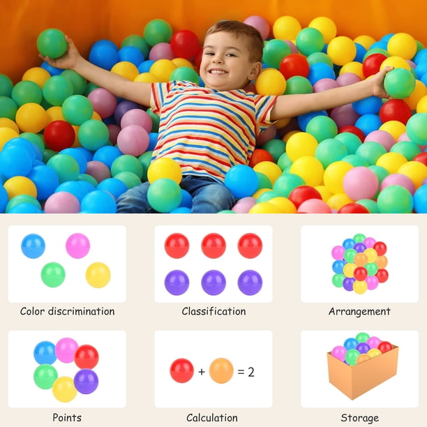 50 Boules Piscine 7 Cm – Balles En PE Colorées Vives Pour Enfants Bébé – Piscine à Balles, Parc, Jeu Éducatif Et Sensoriel Jouets Balle 50 Pièces 50 Boules Piscine 7 Cm – Balles En PE Colorées Vives Pour Enfants Bébé – Piscine à Balles, Parc, Jeu Éducatif Et Sensoriel Jouets Balle 50 Pièces