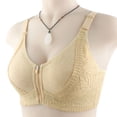 thumbnail image 5 of Pntutb Plus Size Clearance!Casual Sexy Front Button Shaping Cup Shoulder Strap Underwire Bra Plus Size Extra-Elastic Wirefree, 5 of 5
