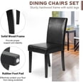 thumbnail image 4 of FDW Dining Chairs Set of 4 Dining Side Chairs for Home Kitchen Living Room, Black (Set of 4), 4 of 7