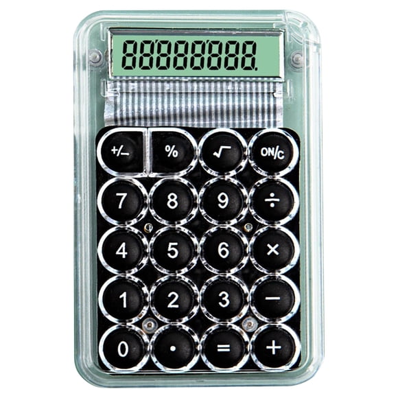 Mechanical Calculator 8 Digit LCD Display Handheld for Office
