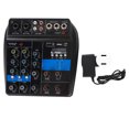thumbnail image 2 of Stereo Line Mixer, 4 Channel High Accuracy USB Audio Mixer Flexible 100-240V  for Live Singing EU Plug,UK Plug,US Plug, 2 of 7